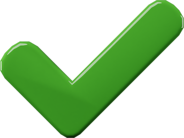 Green Minimalist 3D Check Tick Icon